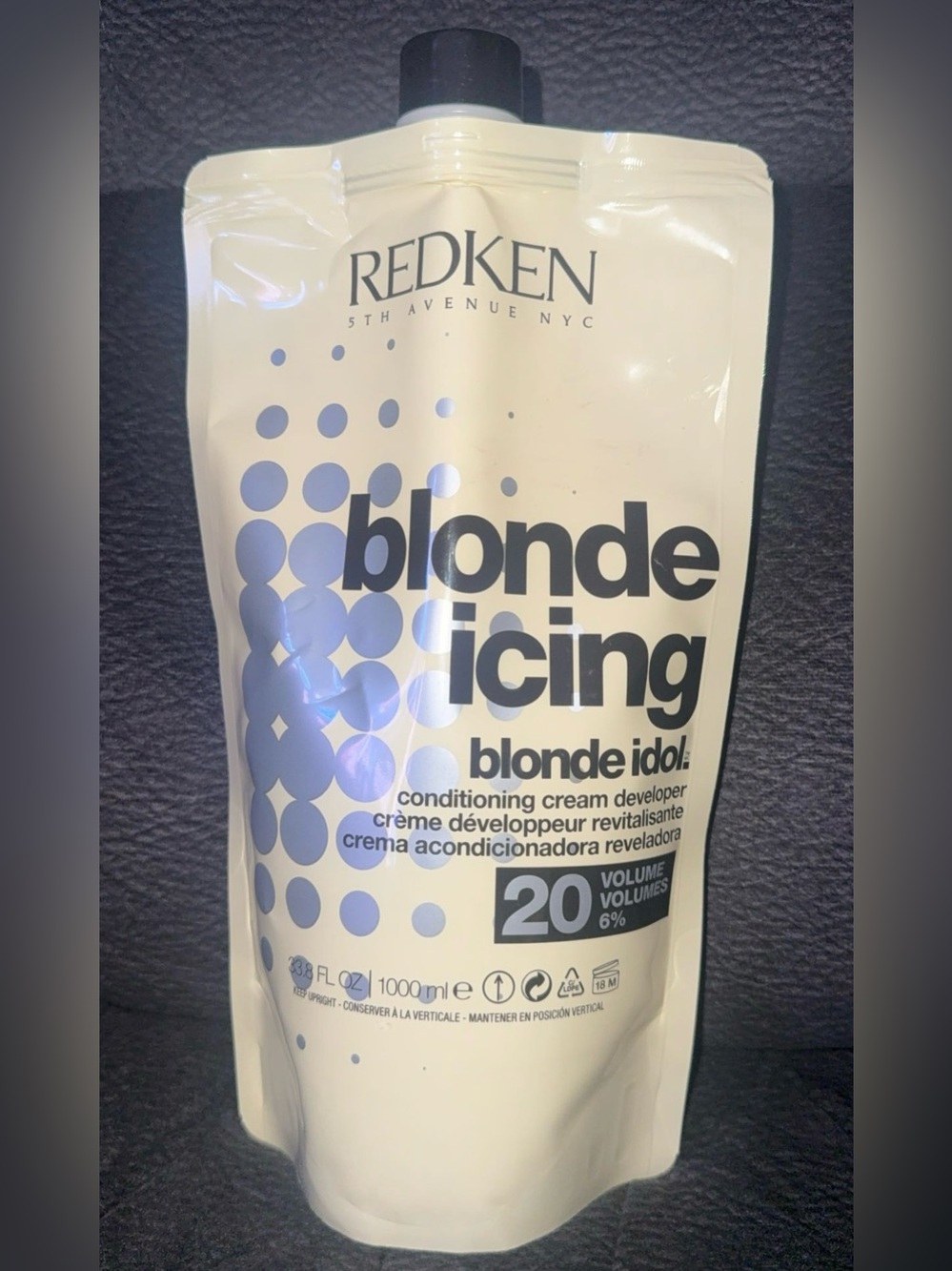 Redken Blonde Icing Blonde Idol 20 Vol Conditioning Cream Developer 33.8 oz NEW